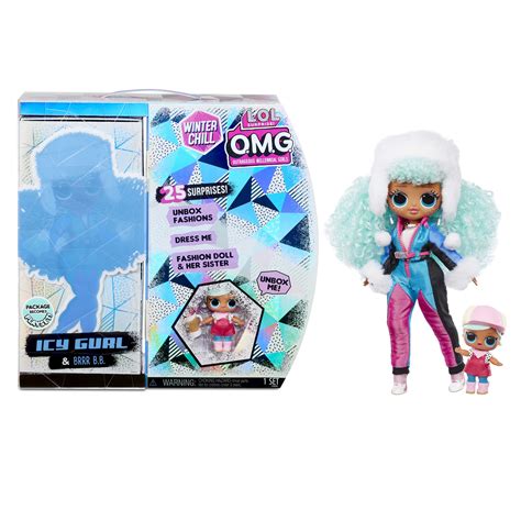 LOL Surprise OMG Winter Chill Icy Gurl Fashion Doll & Brrr B.B. Doll – BrickSeek