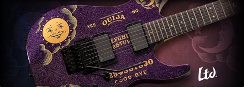 Kirk Hammett ESP LTD Sparkle Ouija limited editions: Purple or Red Sparkle, anyone? - gearnews.com