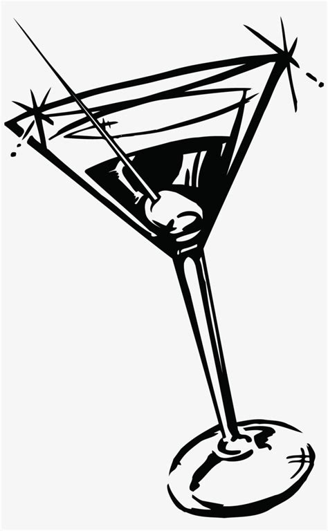 Martini-02 - Cocktail Glass Clip Art , transparent png download | イラスト ...