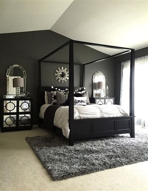 Bedroom: Black Design Inspiration For A Master Bedroom Inspiration | Black master bedroom ...