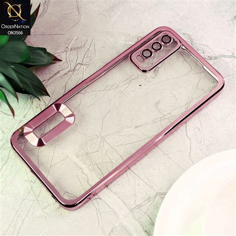 Vivo Y20T Cover - Rose Gold - Electroplating Borders Logo Hole Camera ...