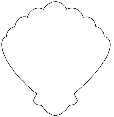 outline of a seashell - Clip Art Library