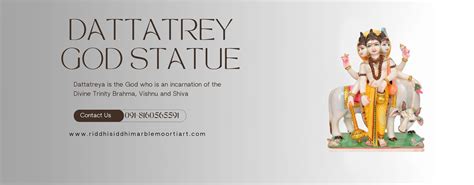 Dattatreya Marble Statue Manufacturer | Dattatreya Marble Moorti