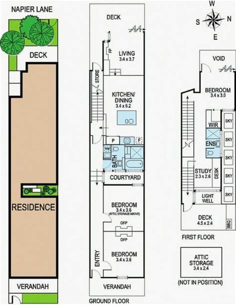 2 Story Shotgun House Floor Plan - floorplans.click