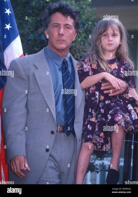 1993 Dustin Hoffman Alexandra daughter John Barrett/PHOTOlink.net Stock ...