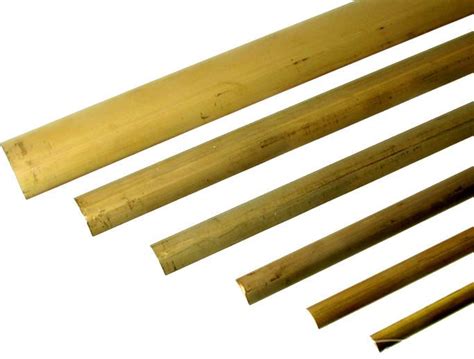 Half Round Bar Brass 25.4 x 4.76 mm per mtr - Boat Parts, Boat ...