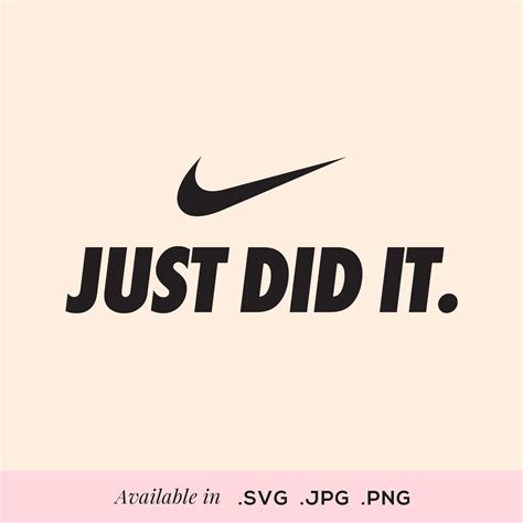 Nike Just Did It svg Nike svg Just did it svg | Etsy