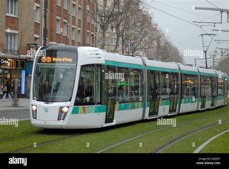 Tramway in Paris, France Stock Photo - Alamy