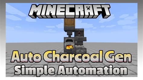 🔥Charcoal Generator - Compact Self Feeding Vanilla Minecraft Fuel - YouTube