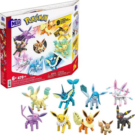 MEGA Construx Pokémon Every Eevee Evolution! 470 Piece Building Set – Maziply Toys