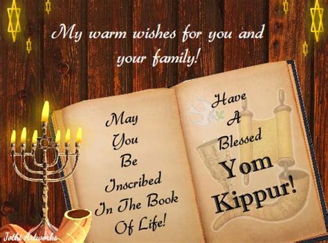 Warm Sincere Wishes! Free Yom Kippur eCards, Greeting Cards | 123 Greetings