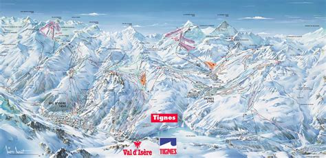 Tignes Trail map - Freeride