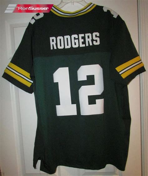 NFL Green Bay Packers Aaron Rodgers #12 Green Jersey Sz 44 by Nike EUC ...