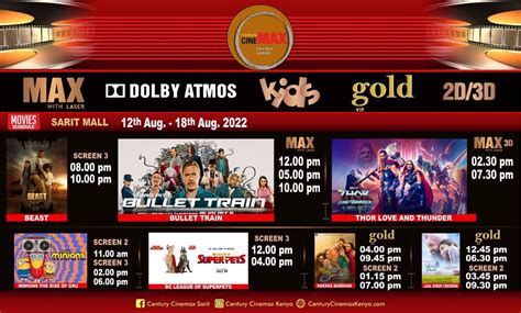 Century Cinemax Sarit Centre Movie Line Up Week 32 – 12th – 18th August ...