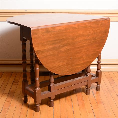 Drop Leaf Wood Folding Table | EBTH