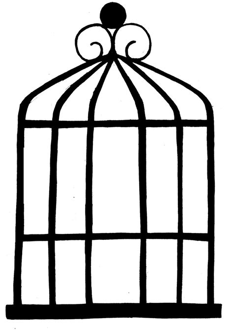 Simple Bird Cage Drawing Images & Pictures - Becuo | clip art ...