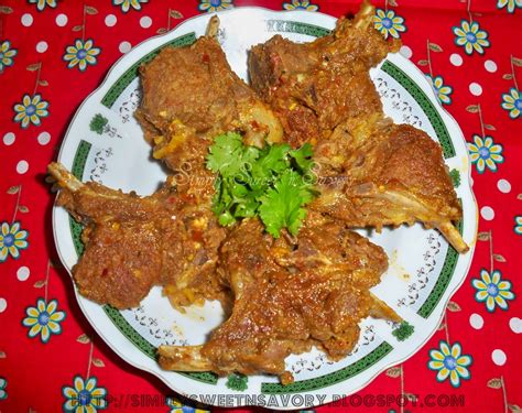 Simply Sweet 'n Savory: Spicy Mutton Chops