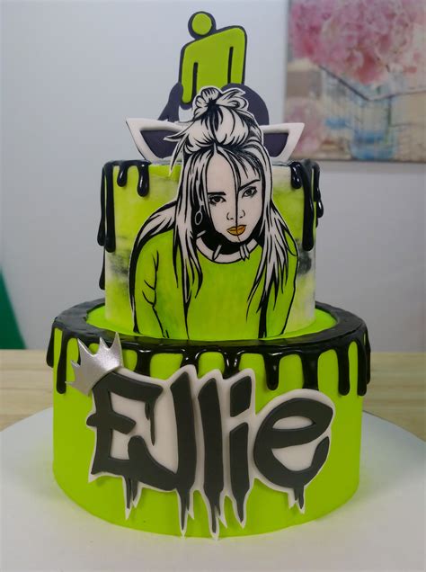 My Billie Eilish themed Cake : r/cakedecorating