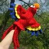 Chaco, Parrot Puppet crochet pattern - Inner Child Crochet