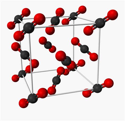 File Carbon Dioxide Unit - Solid Carbon Dioxide Structure , Free Transparent Clipart - ClipartKey