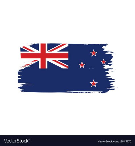 New zealand flag Royalty Free Vector Image - VectorStock