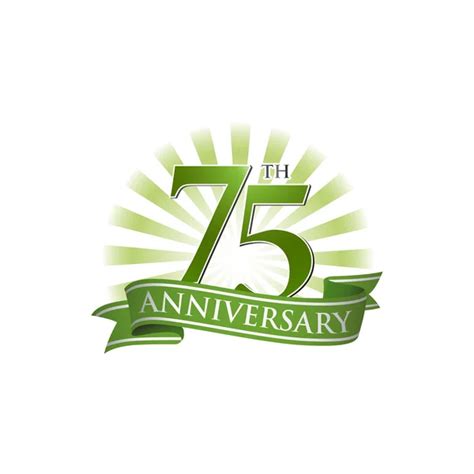 222 75th anniversary logo Vector Images | Depositphotos