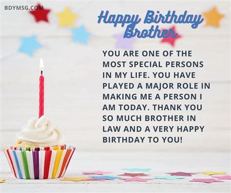 60 Best Happy Birthday Wishes For Brother - BDYMSG