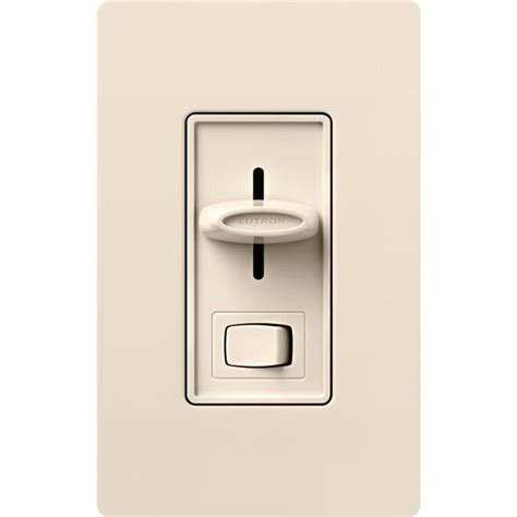 Lutron Skylark Single-Pole/3-Way Light Almond LED Slide Light Dimmer in the Light Dimmers ...