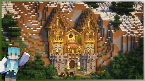 Minecraft Medieval Mountain Castle