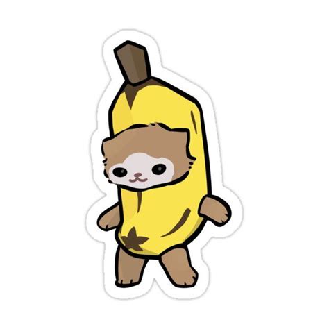 "Cute Banana Cat" Sticker for Sale by Mooostickers | Pegatinas bonitas, Doodles bonitos ...