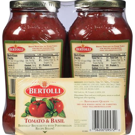 Bertolli Tomato & Basil Pasta Sauce 48 oz | Shipt