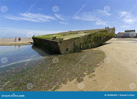 Arromanches beach editorial photo. Image of british, death - 96088456