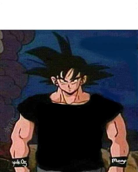 Plantilla para el meme de la remera negra de goku - Meme by HolaAlex :) Memedroid