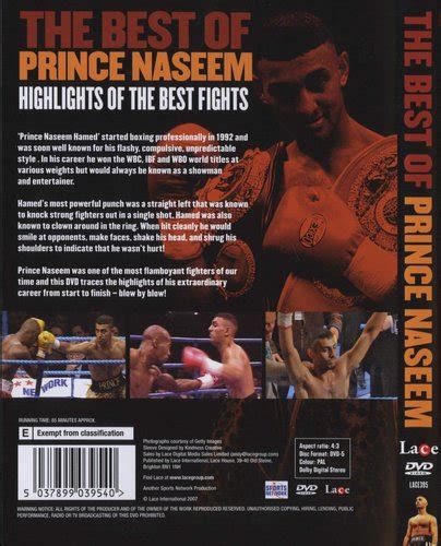 The Best Of Prince Naseem - Highlights Of The Best Fights (DVD): Naseem Hamed | DVD | Buy online ...