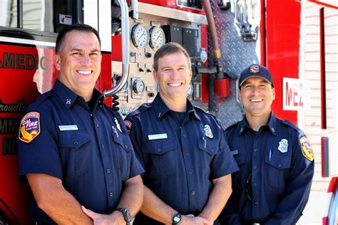 Members of San Luis Obispo County Fire Department at the Nipomo Station ...