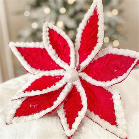 Red Christmas Poinsettia – The White Christmas Co