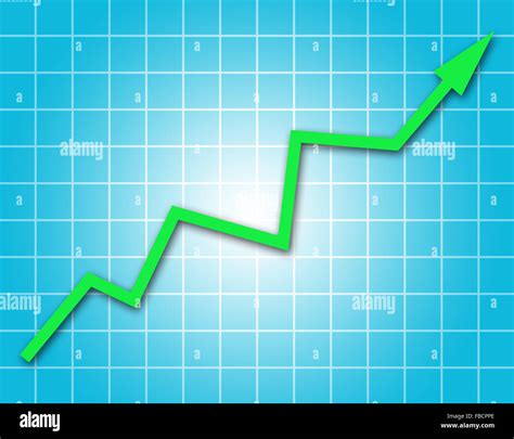 Arrow graph going up Stock Photo - Alamy