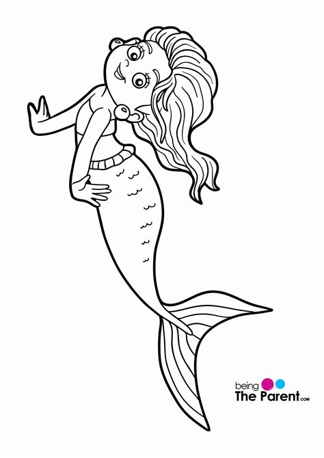 Baby Mermaid Coloring Pages at GetDrawings | Free download