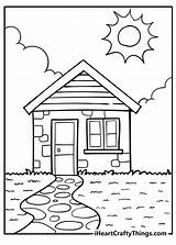 Free Printable Coloring Pages Of Houses sketch template