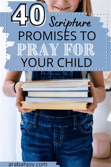 40 promises of God to pray for your child - Arabah