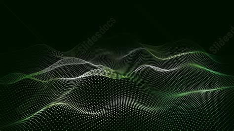 Business Wave Green Technology Dark Dark Green Powerpoint Background ...