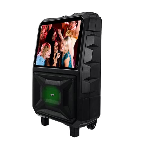 Best Buy: QFX 15” LED Touch Screen Karaoke Machine Black KAR-927