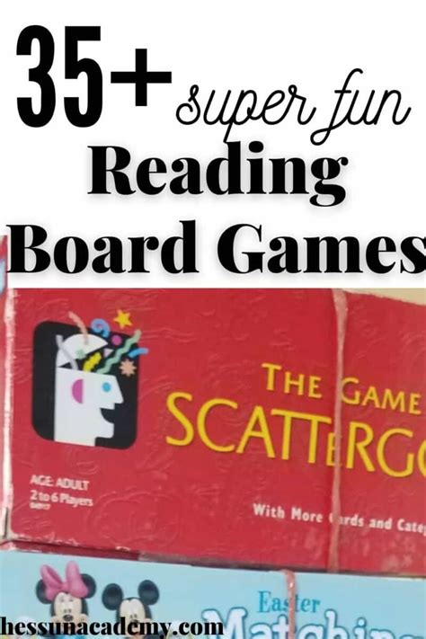 35+ Great Reading Board Games for Kids - Hess Un-Academy