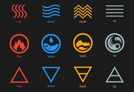 4 elements symbols - artofultra