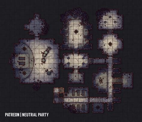 [OC][Art] Ancient Catacombs Battlemap : r/DnD