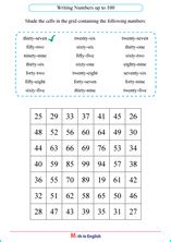 Spelling Numbers 1 100 Worksheet