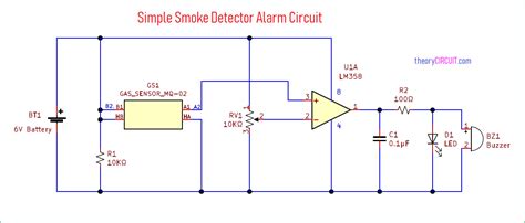 Simple Smoke Detector Alarm Circuit using MQ02