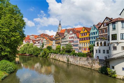 Tubingen old town editorial stock image. Image of vivid - 189205649