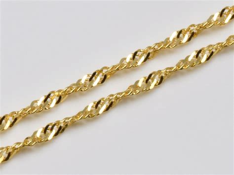 18k Gold • Chain Singapore • Length 50 cm - Catawiki