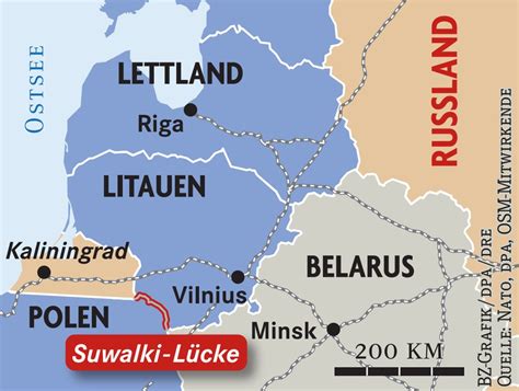 Unruhe an der Suwalki-Lücke – Russland und Litauen streiten über Transit in russische Enklave ...